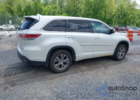 2015 Toyota Highlander Le Plus V6 из США, поврежденный, VIN 5TDBKRFH3FS197580
